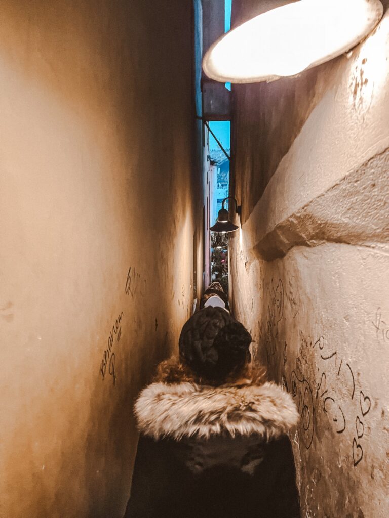 The narrowest street Prague