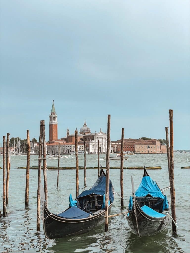 Gondolas in Piazza San Marco